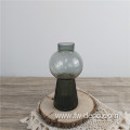 21cm Tall Bubble Ribbed Flower Glass Vases